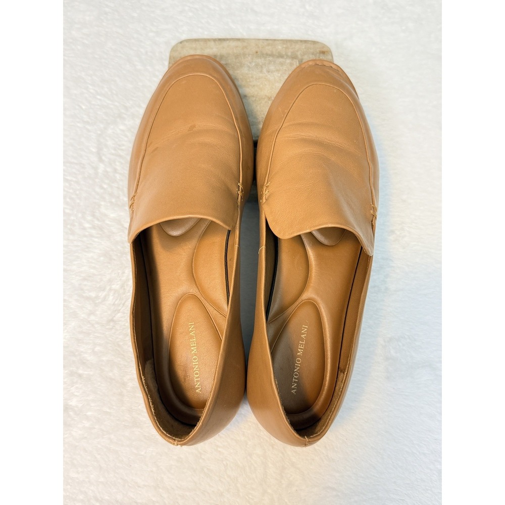 Antonio Melani Brown Glen Leather Slip on Shoes 6M Soft, Flexible, Comfortable - Picture 2 of 6